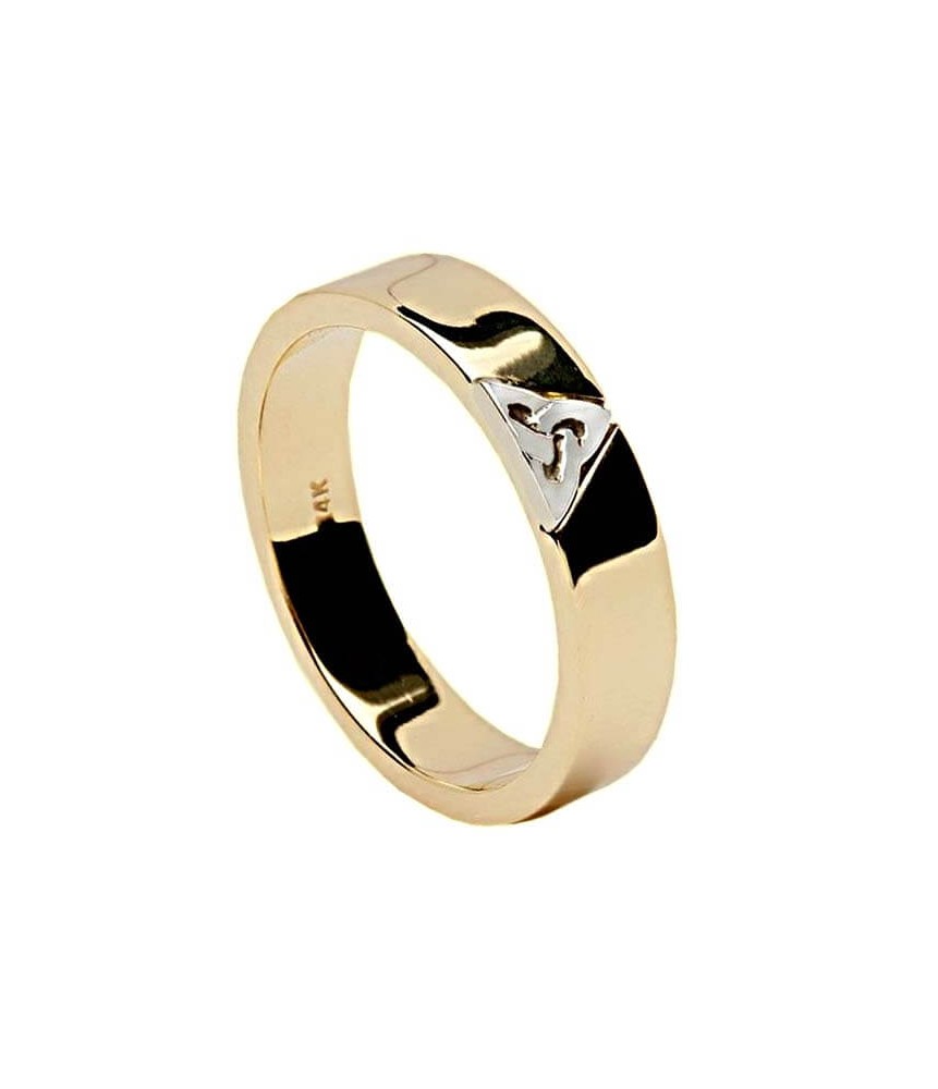 Two Tone Trinity Ring