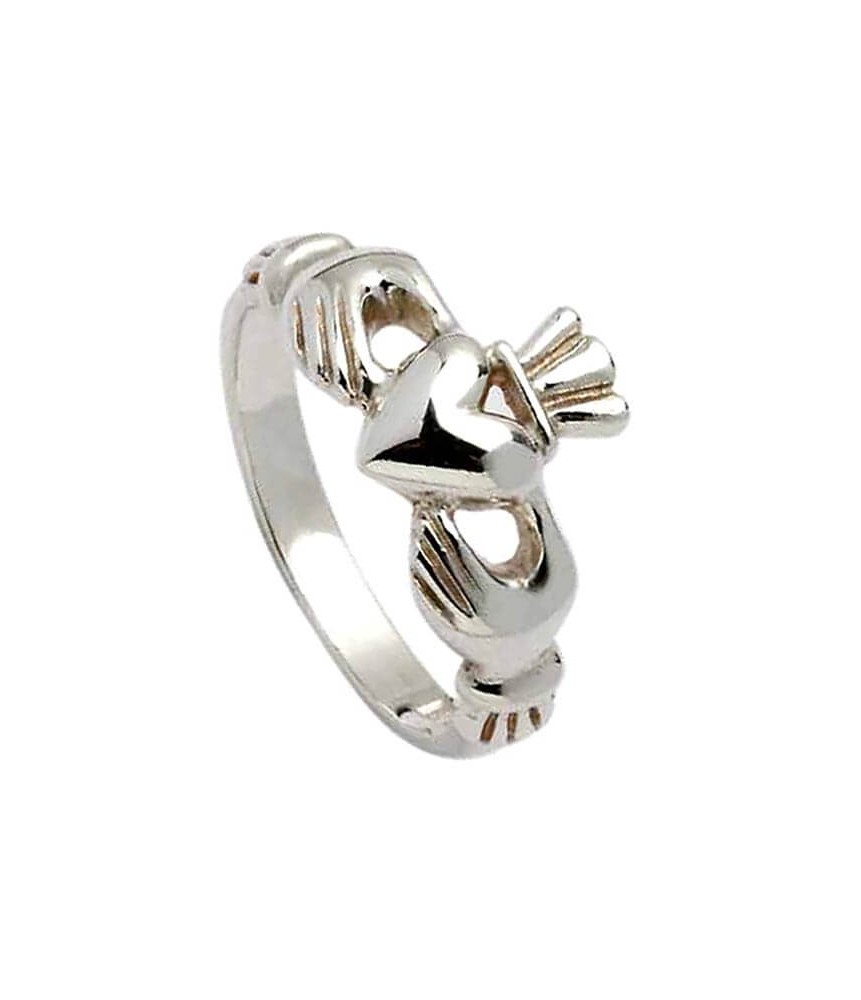 Womens Classic Claddagh Ring - Silver