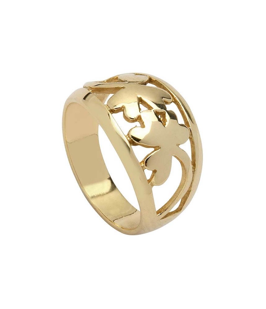 Shamrock Ring - Yellow Gold