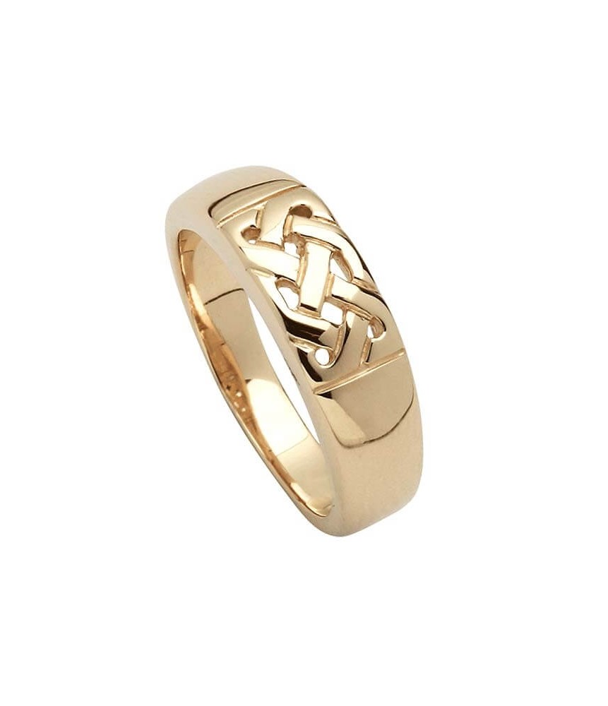 Traditional Celtic Knot Ring - Yellow Gold