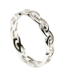 Damen Ewiger keltischer Knoten Ring - Silber