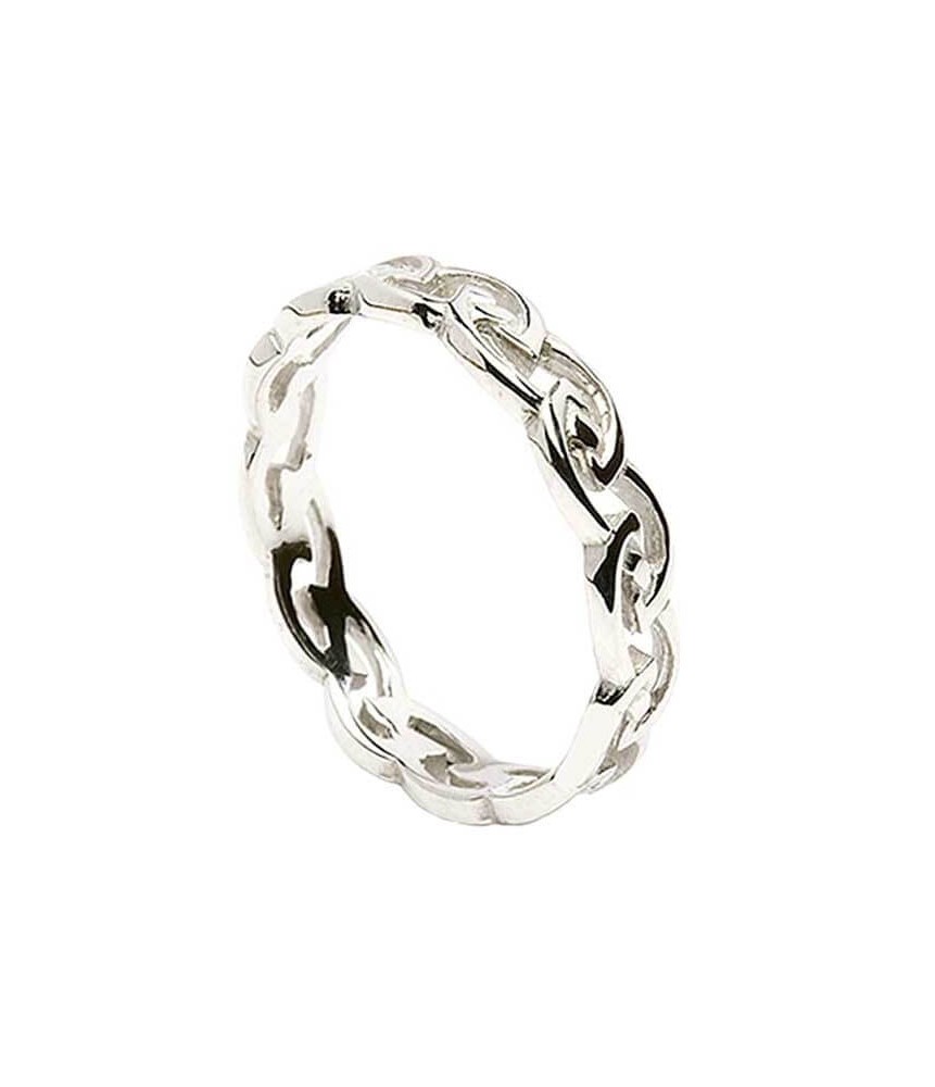 Womens Eternal Celtic Knot Ring - Silver