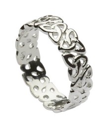 Silver Trinity Knot Band