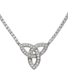 Silver Trinity CZ Pendant