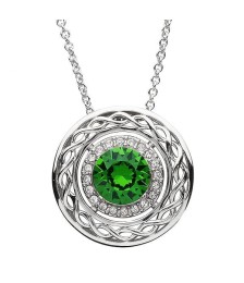 Celtic Pendant with Swarovski Crystals