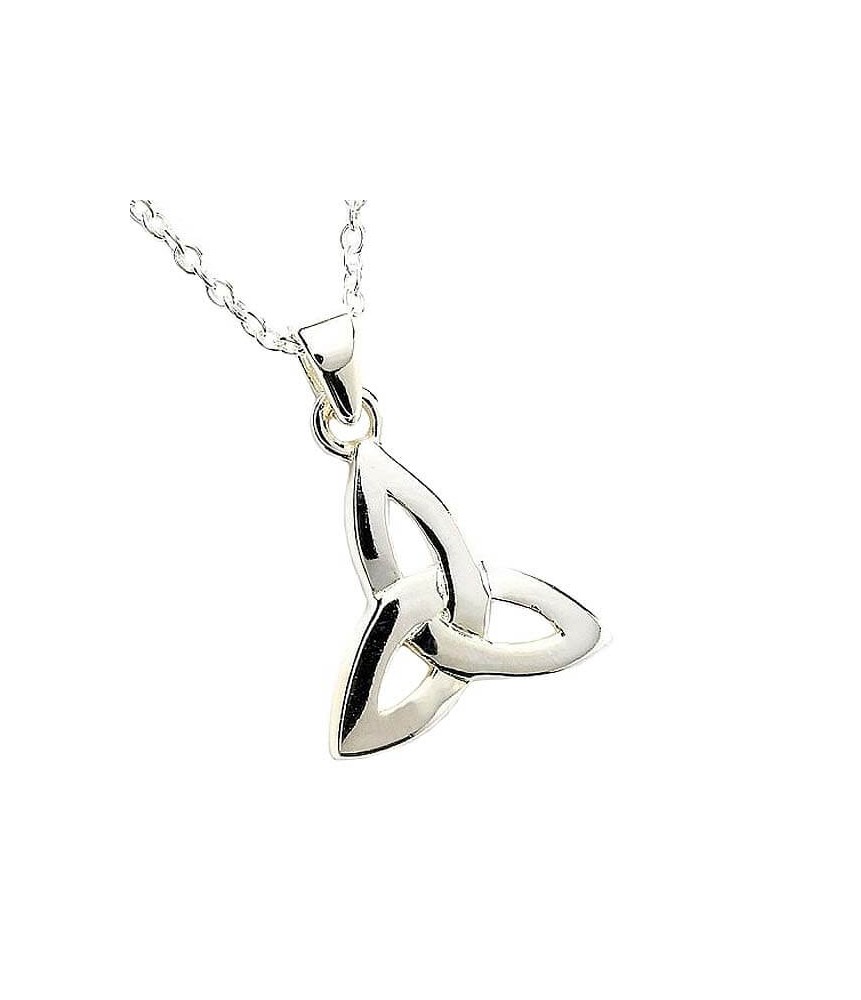 Plain Trinity Knot Pendant - Silver