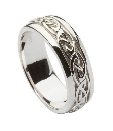 Bague noeud celtique en argent pour homme