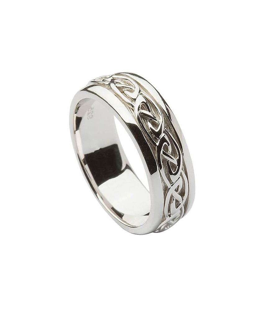 Bague noeud celtique en argent pour homme