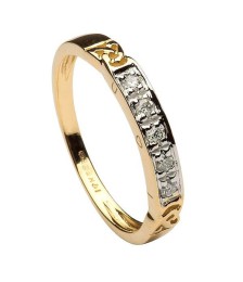 Damen Ewigkeit Knoten Ring mit Diamanten