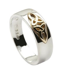 Trinity Knot Einsatz Ring - Silber & Gold