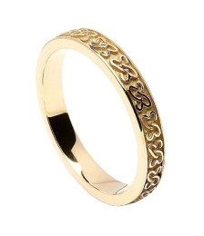 Celtic Hearts Wedding Band