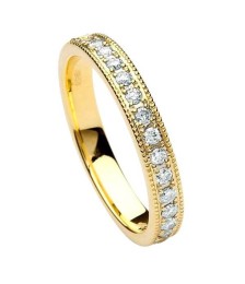 Damen Trinity Knoten diamantene Hochzeit Band