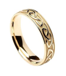 Embossed Celtic Wedding Ring