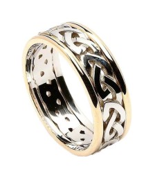 Bague noeud celtique avec garniture