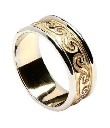 Celtic Spiral Band with Trim