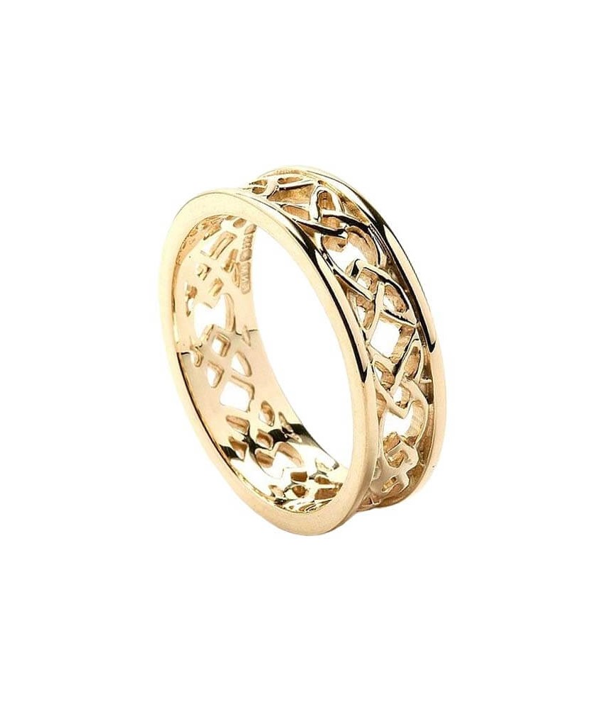 Women's Love Knot Wedding Ring - All Yellow Gold