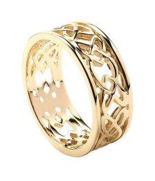 Men's Love Knot Wedding Ring - All Yellow Gold