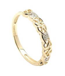 Women's Celtic Diamond Ring