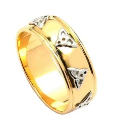 Polished Trinity Knot Wedding Ring