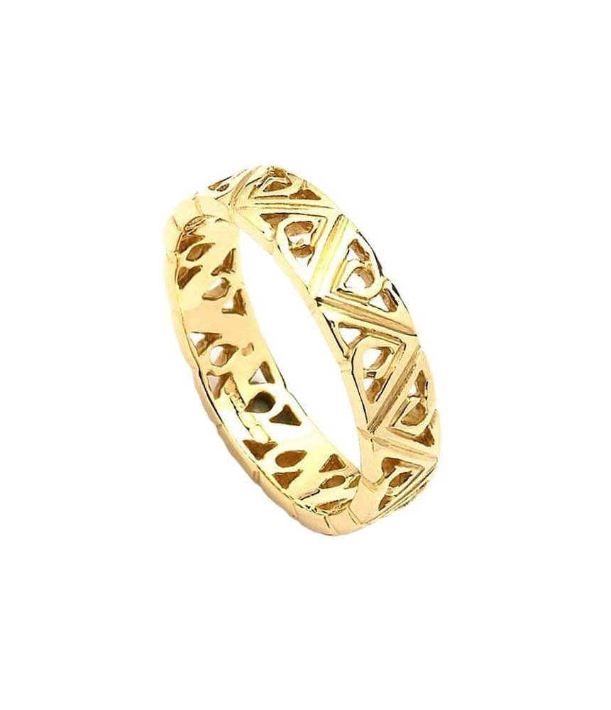 Women's Modern Trinity Knot Wedding Band - Yellow Gold