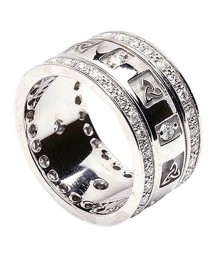 Bague Noeud Trinité avec Diamants