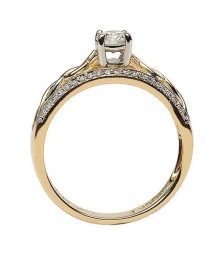 Celtic Engagement Ring - Side View