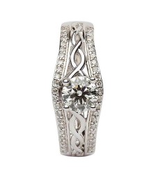 Celtic Knot Engagement Ring - Front View