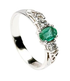 Emerald Engagement Ring