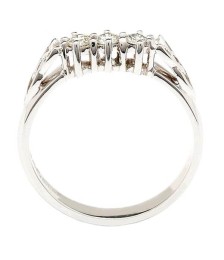 Trinity 3 Stone Engagement Ring - Side View