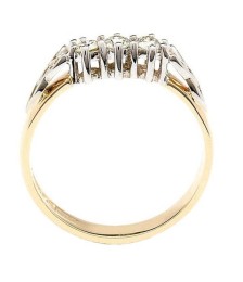 Three Stone Diamond Engagement Ring - Side View