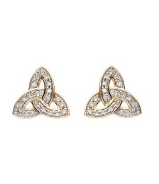 Diamond Encrusted Stud Earrings