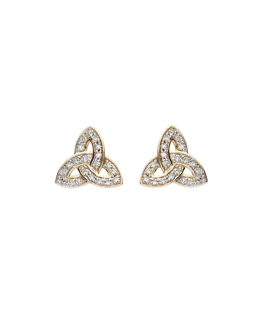 Diamond Encrusted Stud Earrings