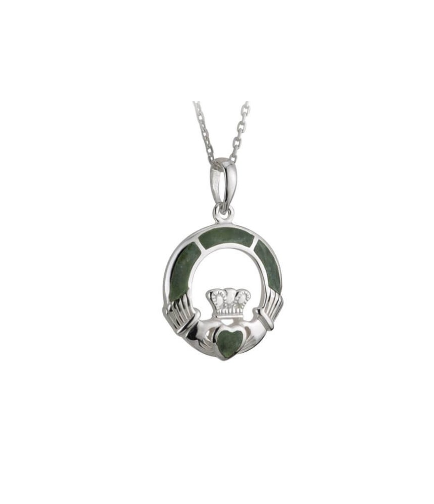 Marble Claddagh Pendant