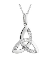 White Gold Diamond Trinity Pendant