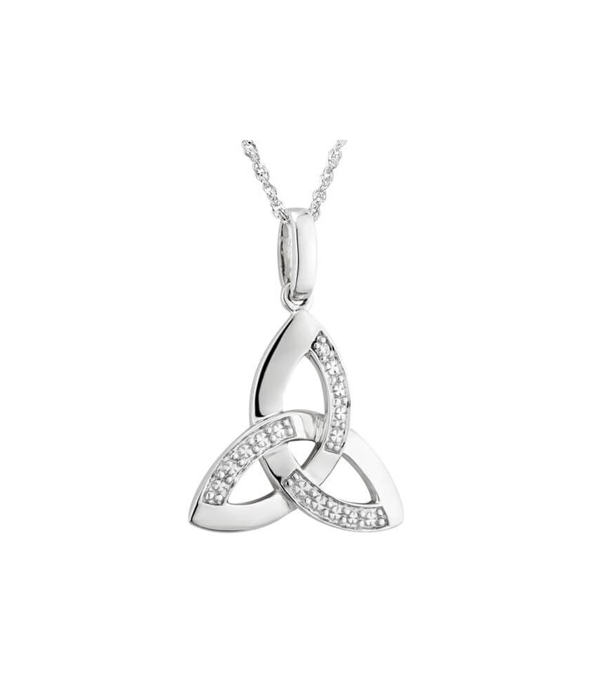 White Gold Diamond Trinity Pendant