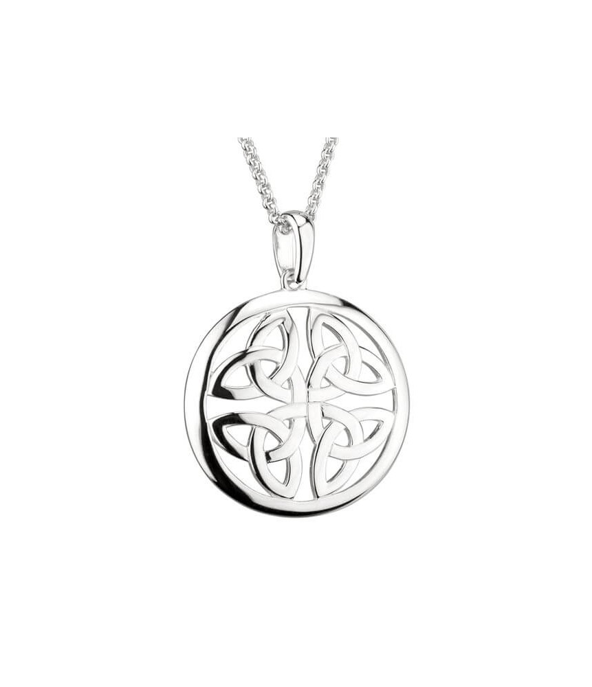 Trinity Knot Circle Pendant