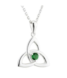 Pendentif Trinité Cristal Vert