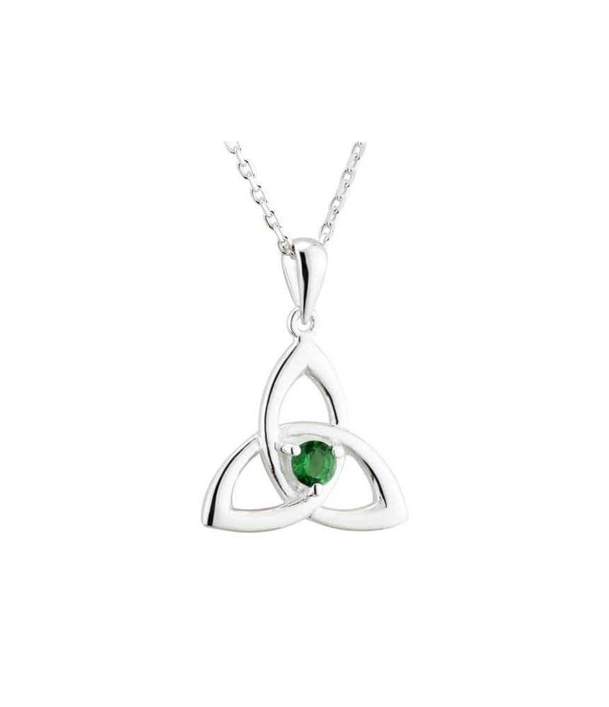 Pendentif Trinité Cristal Vert