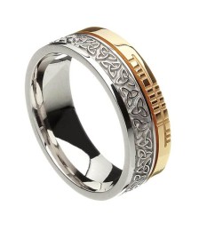 Ogham Trinity Knot Faith Ring