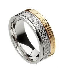 Ogham Celtic Knot Faith Ring