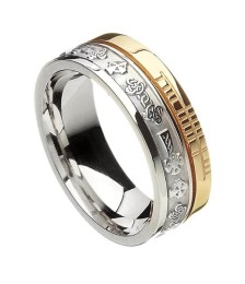 Ogham Keltisches Kreuz Glauben Ring