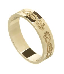 Celtic Swan Wedding Ring