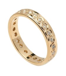 Herren Ewigkeit Diamant Ehering - Gelbgold