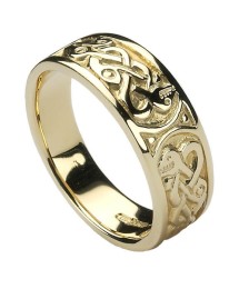 Damen Keltische Knoten Ring - Gold