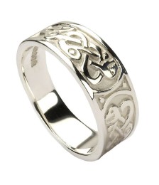 Womens Celtic Knot Ring - Silver