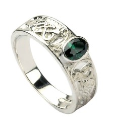 Bague noeud celtique pour femme avec CZ - Argent