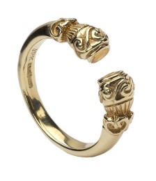 Antiker keltischer Ring - Gelbgold