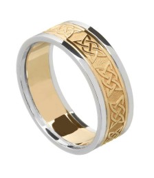 Keltischer Liebhaber Knoten ring mit Trim