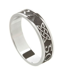 Bague pour femme irlandaise pour toujours - Argent oxydé