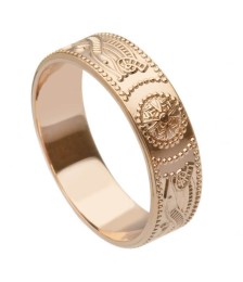 Bague guerrier en or rose pour homme